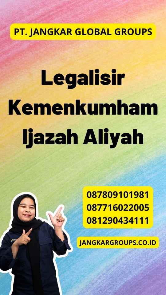 Legalisir Kemenkumham Ijazah Aliyah