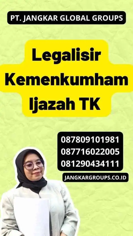 Legalisir Kemenkumham Ijazah TK