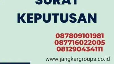 Legalisir Kemenkumham Surat Keputusan