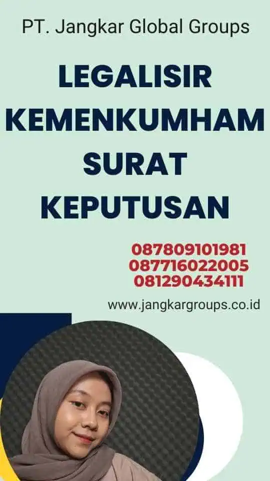 Legalisir Kemenkumham Surat Keputusan