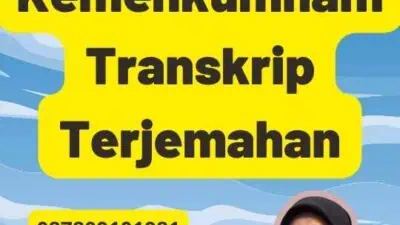 Legalisir Kemenkumham Transkrip Terjemahan