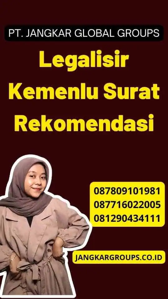 Legalisir Kemenlu Surat Rekomendasi