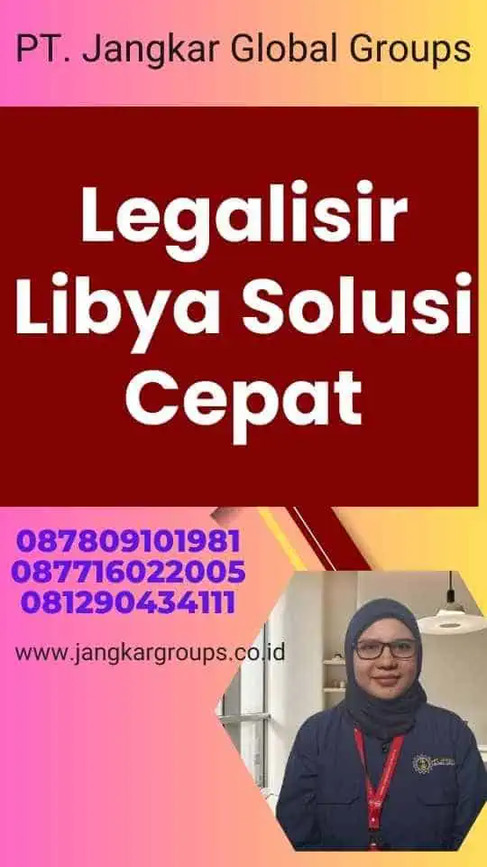 Legalisir Libya Solusi Cepat