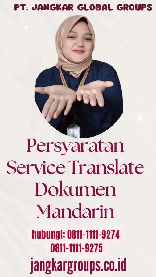 Persyaratan Service Translate Dokumen Mandarin