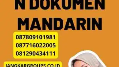 Proses Terjemahan Dokumen Mandarin