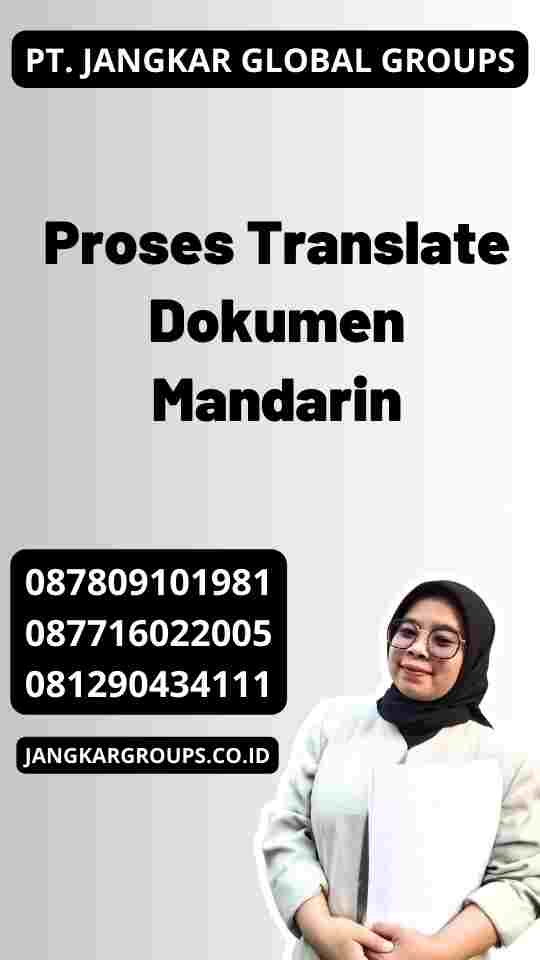 Proses Translate Dokumen Mandarin