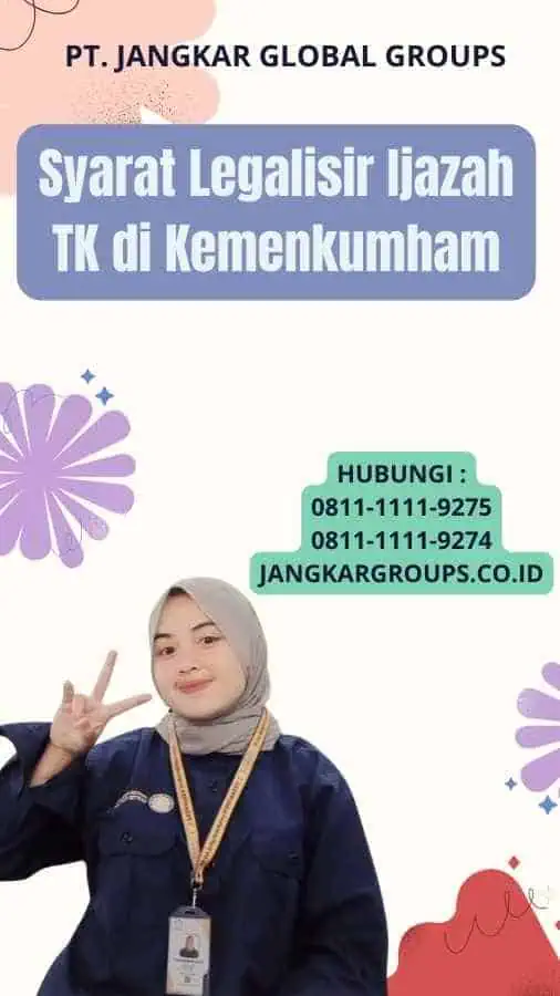 Syarat Legalisir Ijazah TK di Kemenkumham