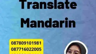 Tips Pilih Jasa Translate Mandarin