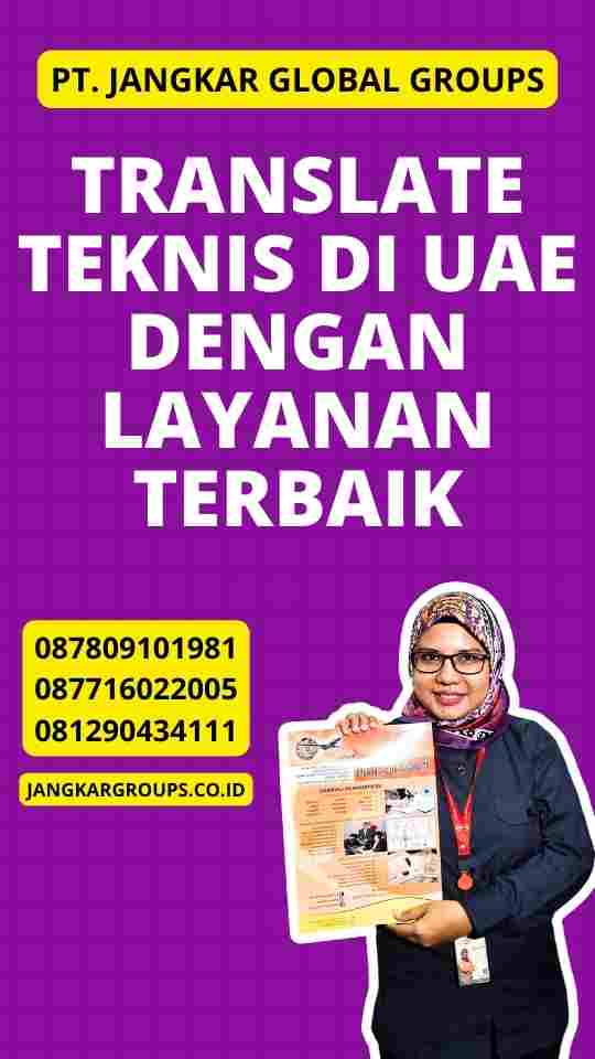 Translate Teknis di UAE dengan Layanan Terbaik