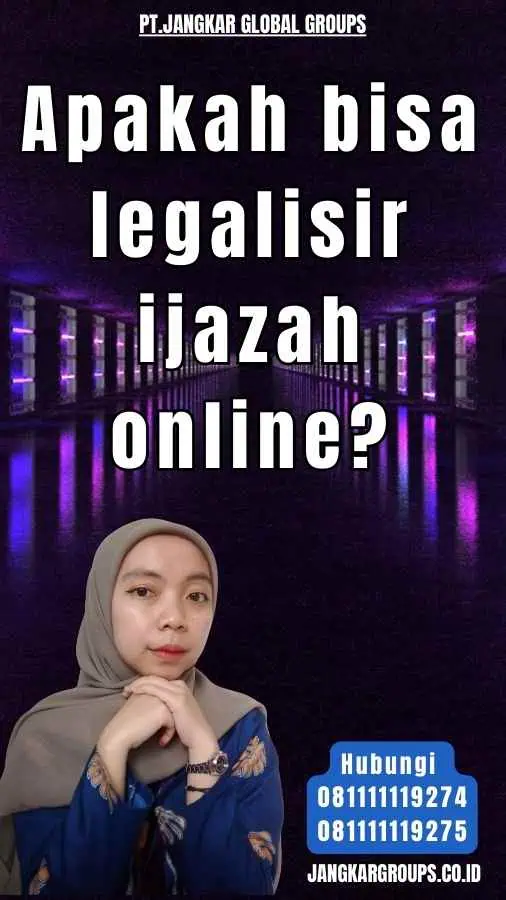 Apakah bisa legalisir ijazah online