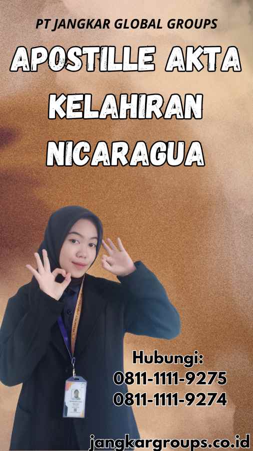 Apostille Akta Kelahiran Nicaragua