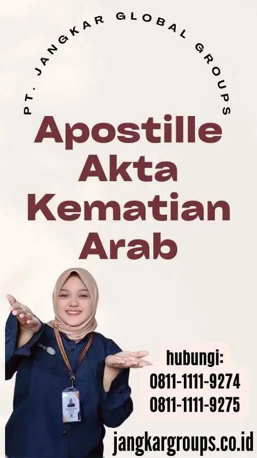 Apostille Akta Kematian Arab