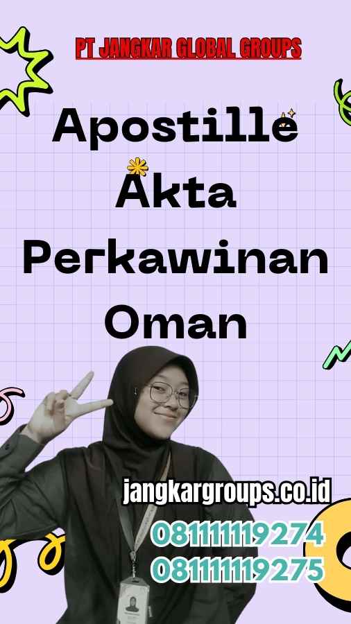 Apostille Akta Perkawinan Oman