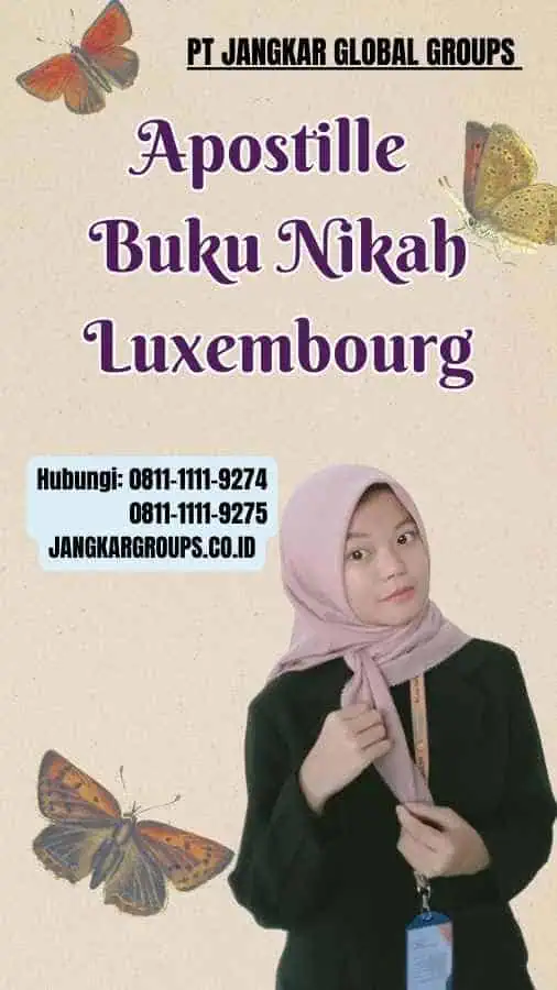 Apostille Buku Nikah Luxembourg