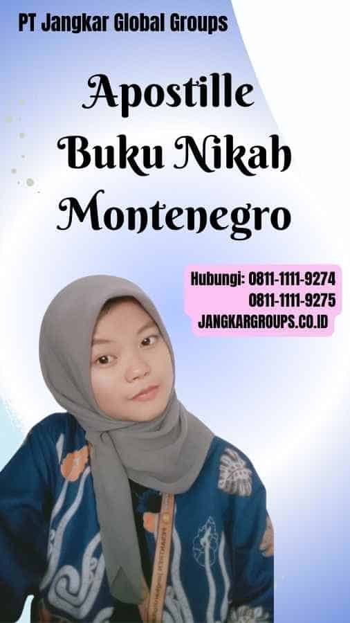 Apostille Buku Nikah Montenegro