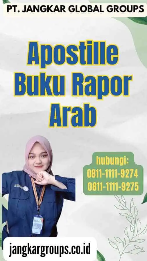 Apostille Buku Rapor Arab