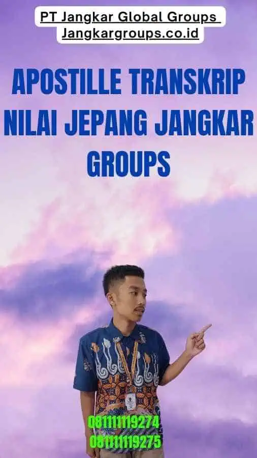 Apostille Transkrip Nilai Jepang Jangkar Groups