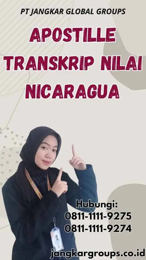 Apostille Transkrip Nilai Nicaragua