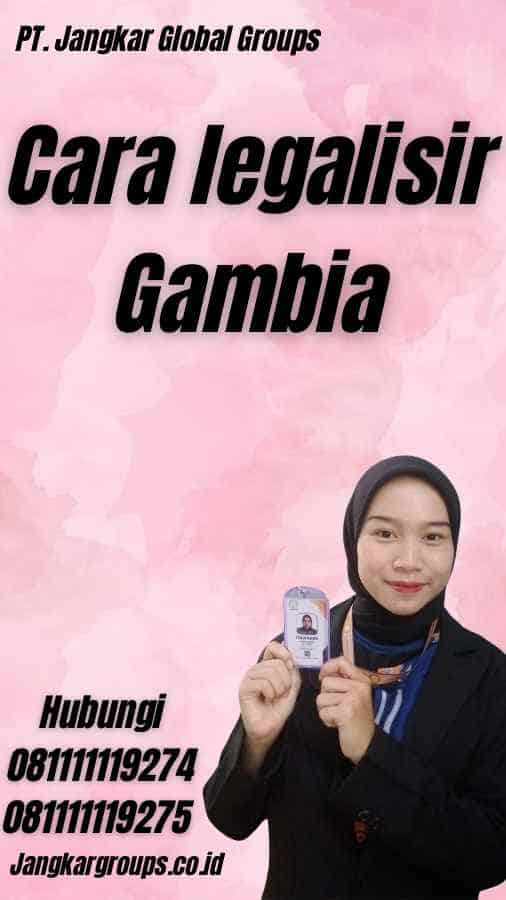 Cara legalisir Gambia