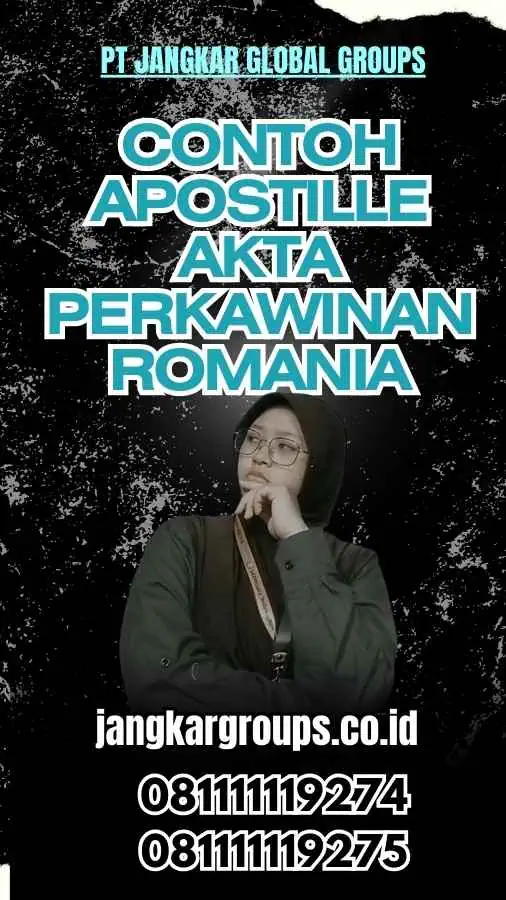 Contoh Apostille Akta Perkawinan Romania