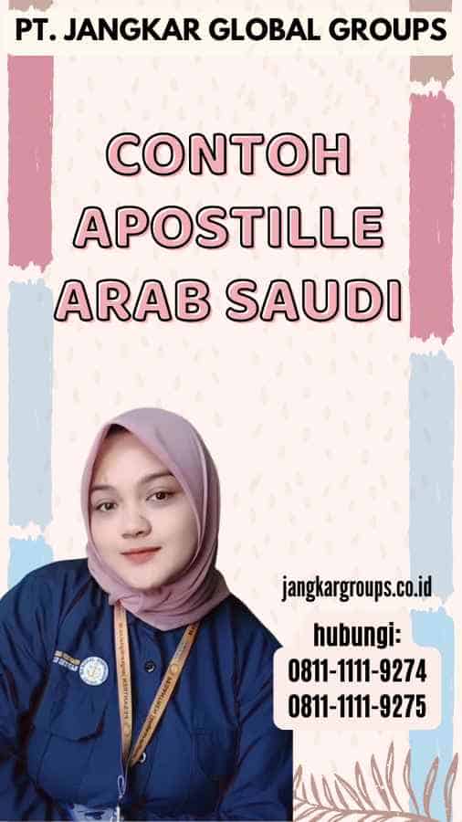 Contoh Apostille Arab Saudi