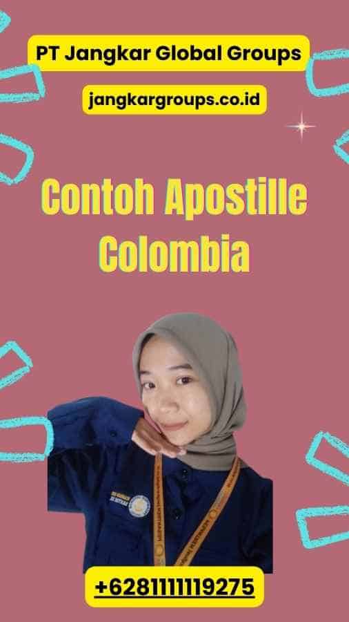 Contoh Apostille Colombia