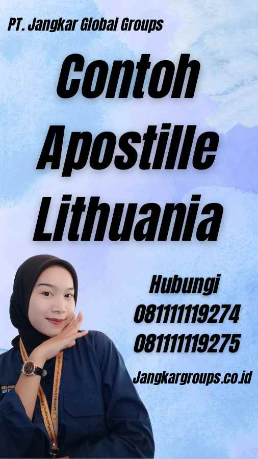 Contoh Apostille Lithuania