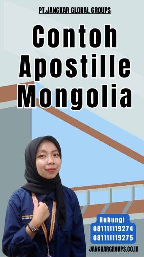 Contoh Apostille Mongolia