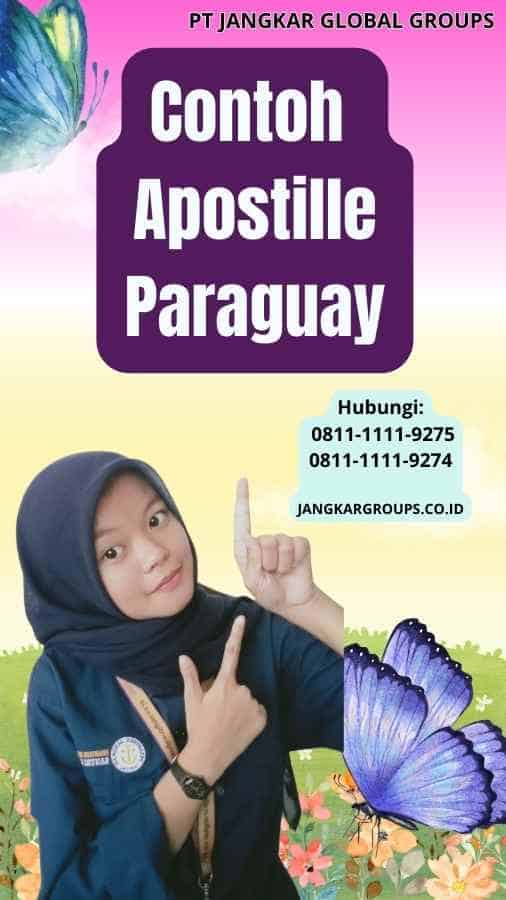 Contoh Apostille Paraguay