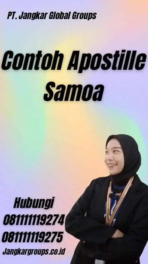 Contoh Apostille Samoa