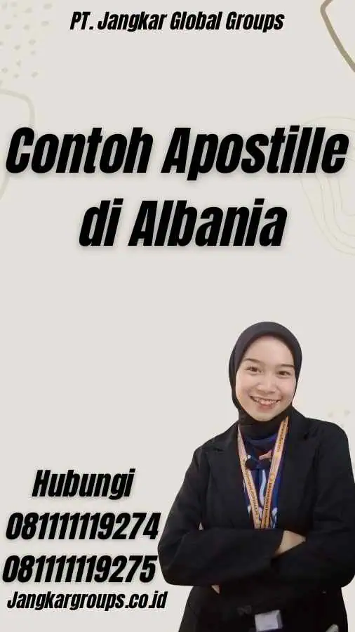 Contoh Apostille di Albania