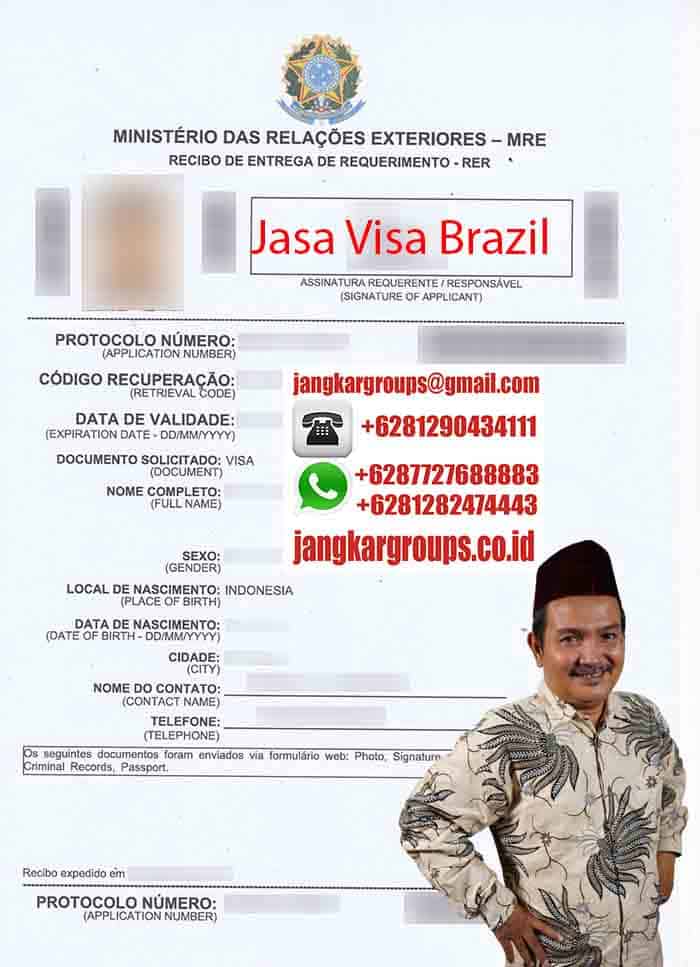 Contoh Form Visa Brazil