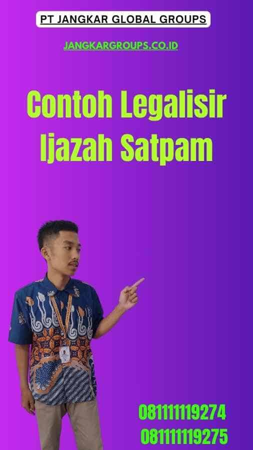 Contoh Legalisir Ijazah Satpam