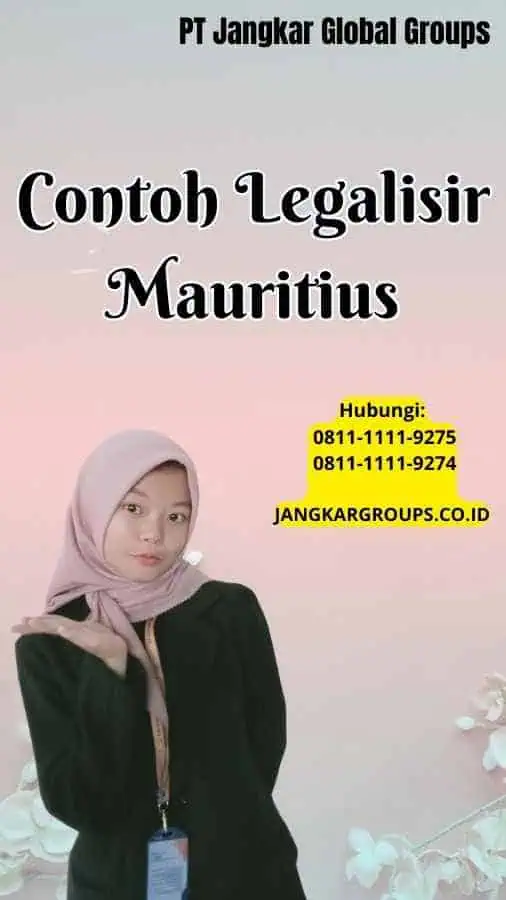 Contoh Legalisir Mauritius