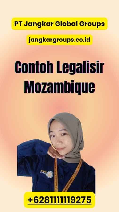 Contoh Legalisir Mozambique