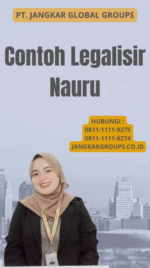 Contoh Legalisir Nauru