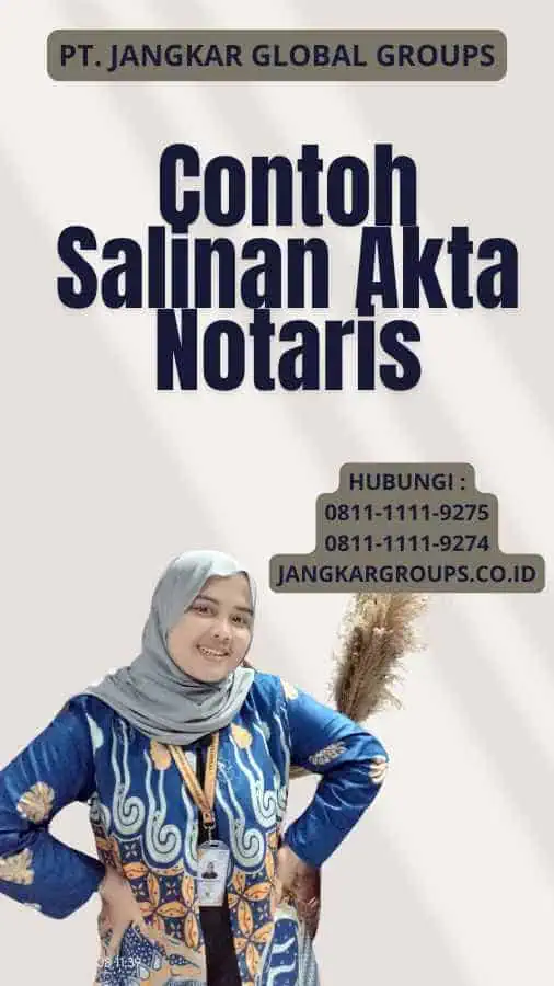 Contoh Salinan Akta Notaris