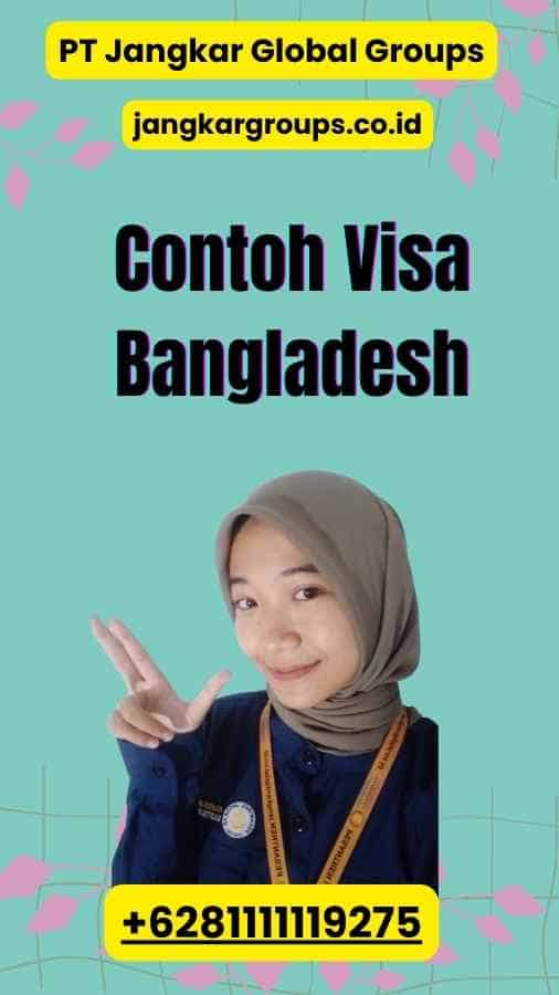 Contoh Visa Bangladesh