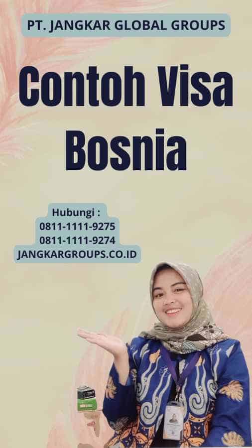 Contoh Visa Bosnia