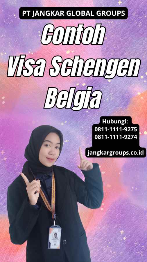 Contoh Visa Schengen Belgia