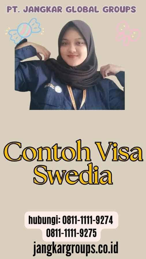 Contoh Visa Swedia
