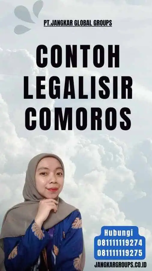 Contoh legalisir Comoros