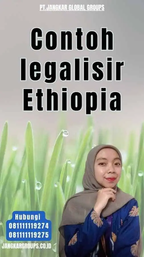 Contoh legalisir Ethiopia