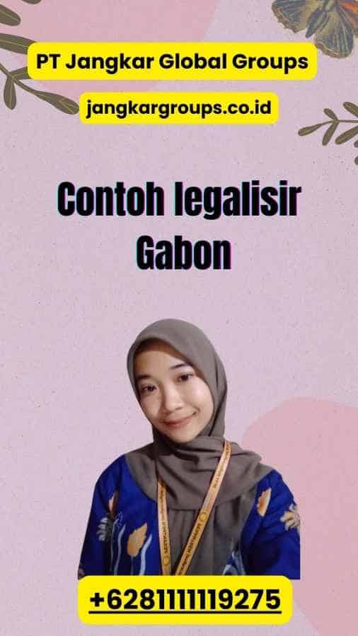 Contoh legalisir Gabon