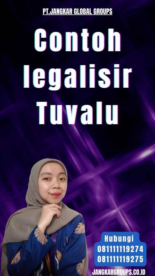 Contoh legalisir Tuvalu