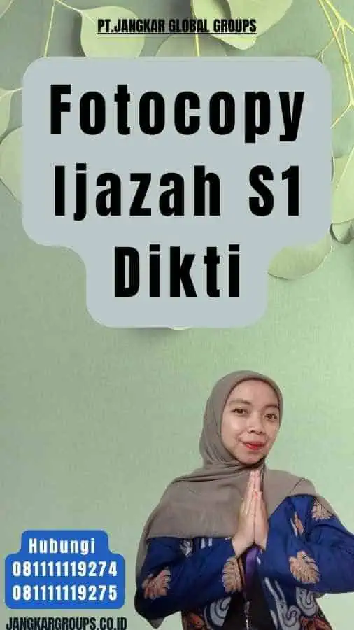 Fotocopy Ijazah S1 Dikti