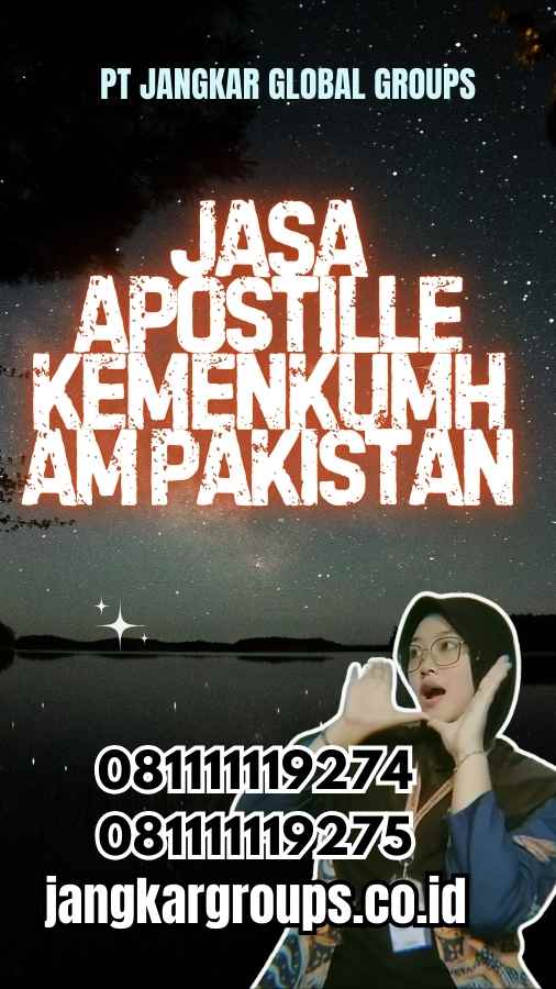 Jasa Apostille Kemenkumham Pakistan
