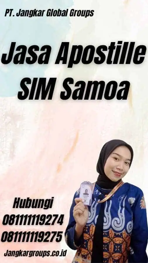 Jasa Apostille SIM Samoa