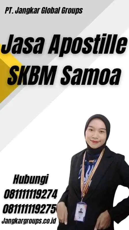 Jasa Apostille SKBM Samoa