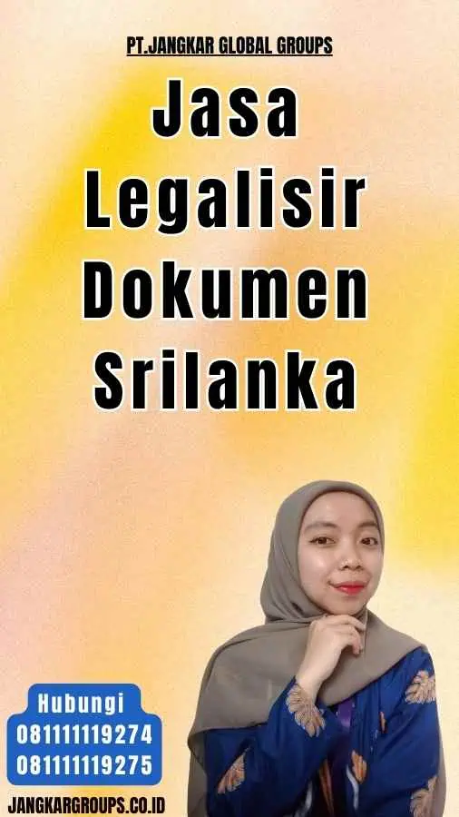 Jasa Legalisir Dokumen Srilanka